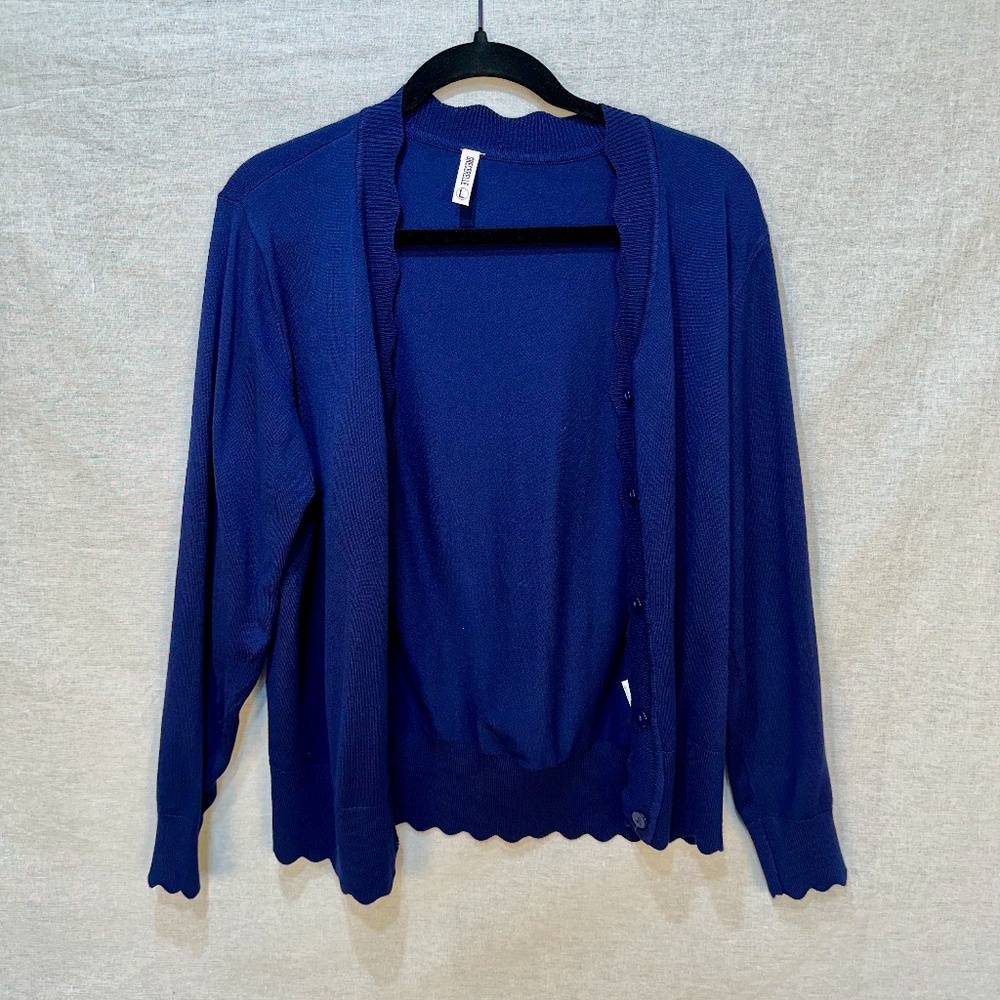 Grecerelle Blue Cardigan Sweater